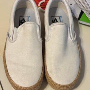 Vans Ultra Cush Slip on Shoes White Size 7.5